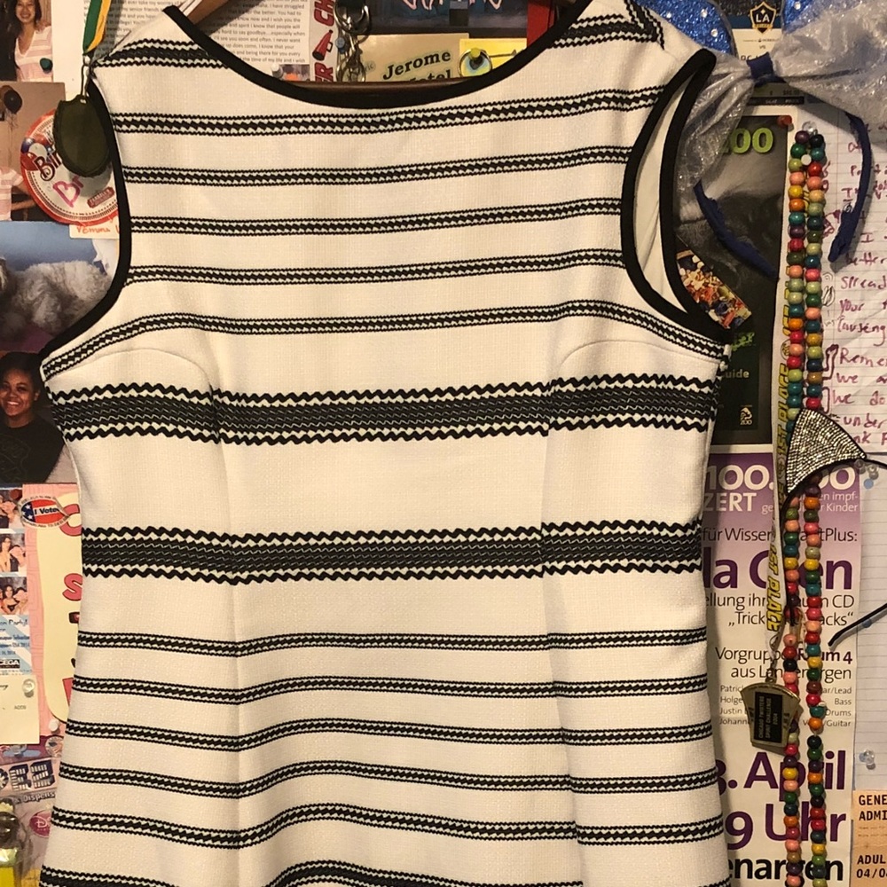 Knee Length Quilt-Patterned Dress - Picture 2 of 3